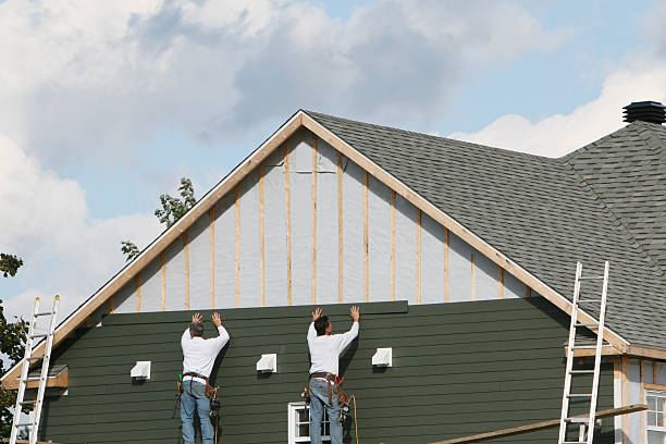 Professional Siding Replacement technician working in Pfafftown, NC